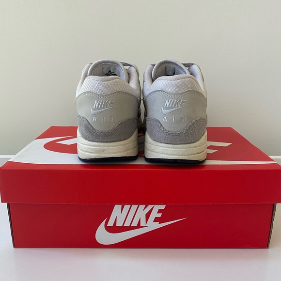 Nike Air Max 1 Grey White Vast 90 Mens Size 8 Shoes NEW - Picture 6 of 9
